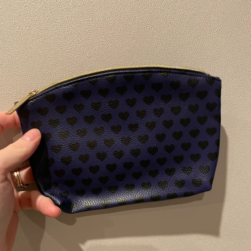 FREE WITH 5/$25 MAKEUP PURCHASE! Black Heart Patterned Ipsy Bag